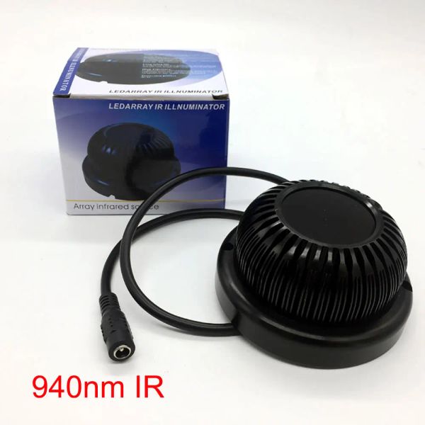 Acessórios Novo iluminador invisível 940nm Infravermelho 140 graus 10W LUZES IR LED IR PARA CEVERÃO CCTV 940NM IR FILTER HD Câmera