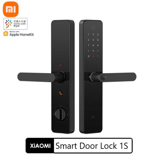 Lock Xiaomi Smart Door Lock 1S XMZNMS08LM 3D Semiconductor Impronta digitale Riconoscimento elettronico del campanello Elettronico lavoro con MI Home App Homekit