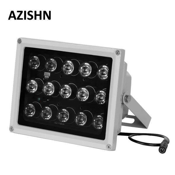 Aksesuarlar CCTV LED'leri 15pcs IR LEDS Dizileri IR IRRAY İLİŞKİLİ Kızılötesi lamba IP66 850NM Su Geçirmez Gece Görüşü CCTV CCTV Kamera için Dolgu Işığı