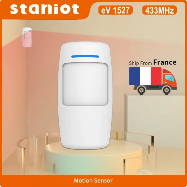 Детектор Staniot PIR Датчик движения Умный дом, человеческий инфракрасный детектор Совместимый с 433 МГц беспроводная система безопасности безопасности работы с Alexa