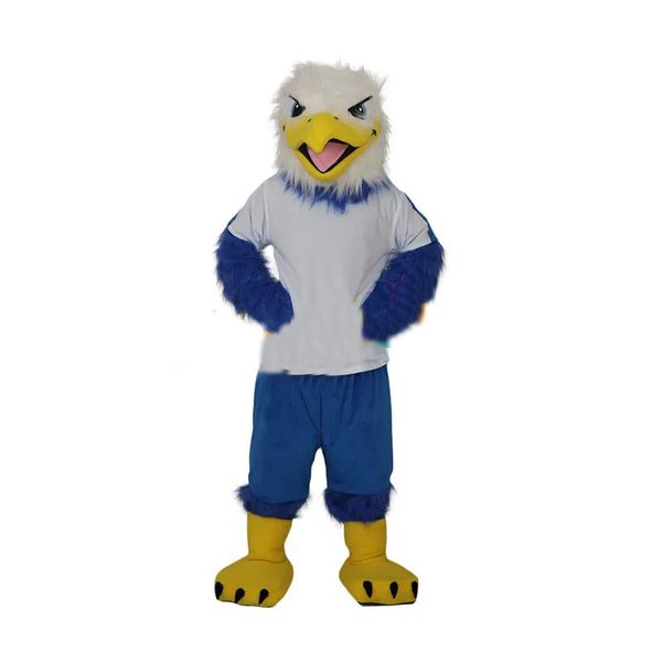 2024 Hochwertige Adlervogel -Maskottchen Kostüm Custom Maskottchen Karneval Kostüme Kostüme Schule College Halloween Maskottchen für Erwachsene