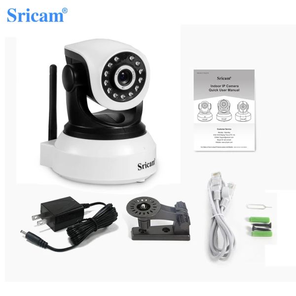 Câmeras de câmeras SRICAM 3,0MP Câmera de IP IP de Wi -Fi IP de duas maneiras de áudio rastreamento automático de carro sem fio Segurança de vigilância CCTV