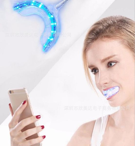 LED -Zähne Whitening -Gerät Gel Zahnbleichsystem tragbare Zahnhitener -USB -Ladung Home Theet Care Tool6237357