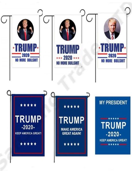 3045 cm Donald Trump Yard Flag Garden Decor 2020 America President Campaign Banner USA Elections Flags 7 Style Novelty Articoli A320098177402