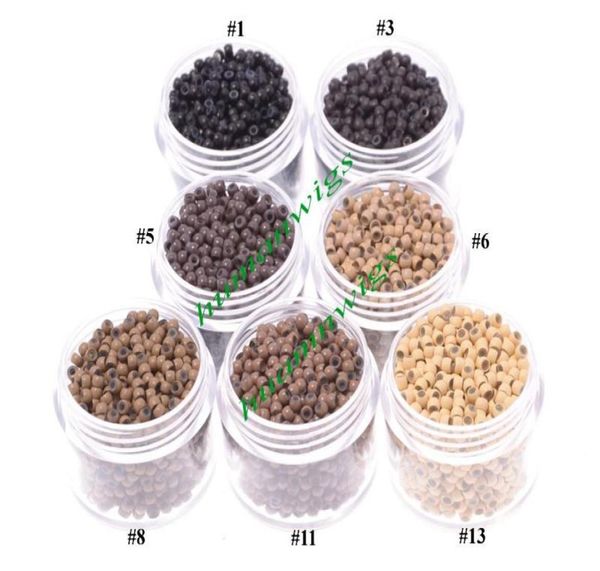 1000pcs de 29 mm de diâmetro de silicone micro nano ringslinksbeads para nano anéis de cabelo Extensão de extensão Ferramentas de extensão7 cores 7226216