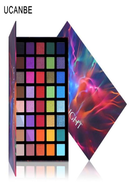 Ucanbe Spotlight 40 Farbe Lidschattenpalette Bunte Künstler Schimmer Glitzer mattes pigmentiertes Pulver gepresstes Lidschatten Makeup Kit5306576