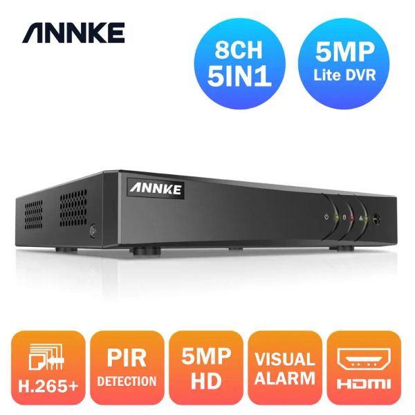 Recorder Annke 5MP Lite 8Ch HD Videoüberwachung DVR 5in1 H.265+ Digitalrekorder