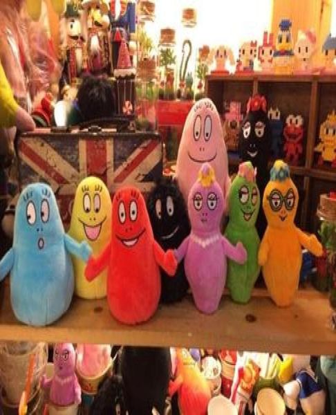 Barbapapa 9pcs Cartoon Movie Anime Toys Soft Toy für Mädchen ausgestopfte Plüschtiere für Kinder Kinderliebhaber Geschenk3294250