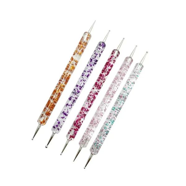 2024 1set UV Gel Gel Nail Art Brush Nail Art Dotting Desenho de caneta Pintura de pintura Diy Design Uil Art Dotting Tools Acessórios de manicure para gel UV