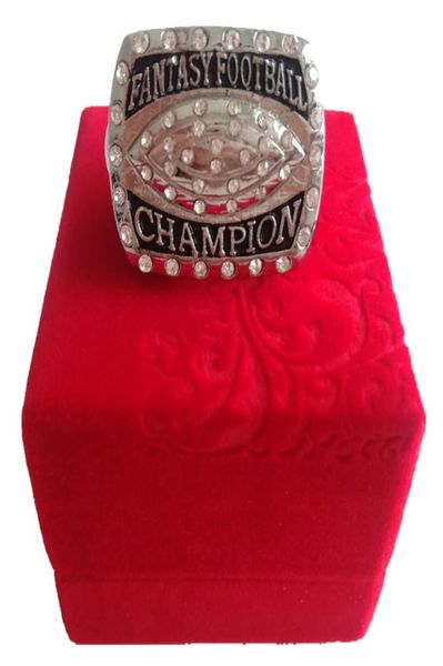 Great Quatity 2016 Fantasy Football League Championship Fans Men Women Gift Ring tamanho 116316030