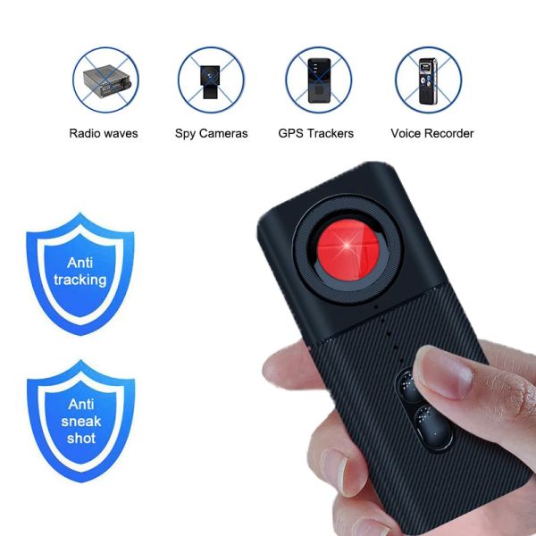 Detector portátil T3 Anti -espião Detector de câmera Hidden CAM Infravermelho RF Finder Signal Finder Fitingping Mini Security Device GPS Radio Scanner