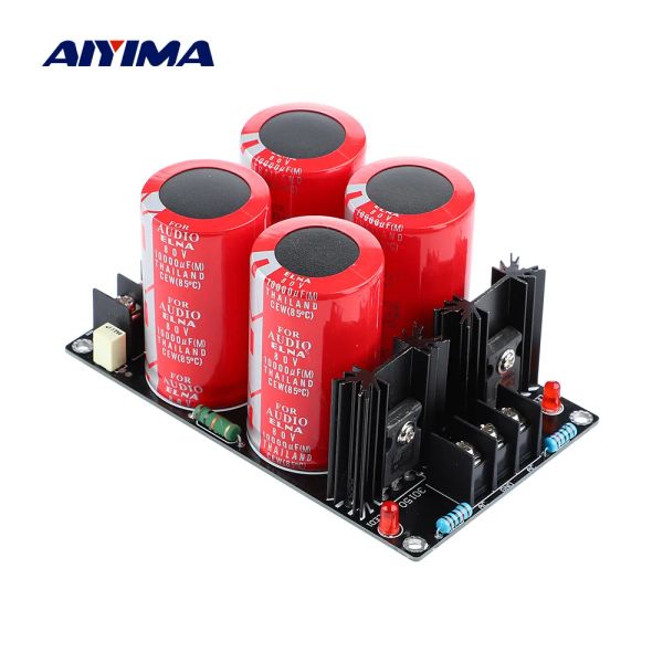 Amplificador Aiyima 120a Schottky Retificador Filtro Filtro de alimentação Placa de alimentação 10000UF 80V Filtro do retificador de fonte de alimentação para amplificador de som