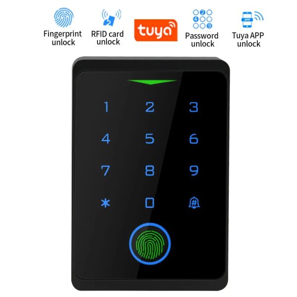 Lock Tuya App WiFi Fingerabdruck Zugang zur Sicherheit des Sicherheitsschutzes für Elektroverriegelungsschlosse 125kHz RFID -Karte