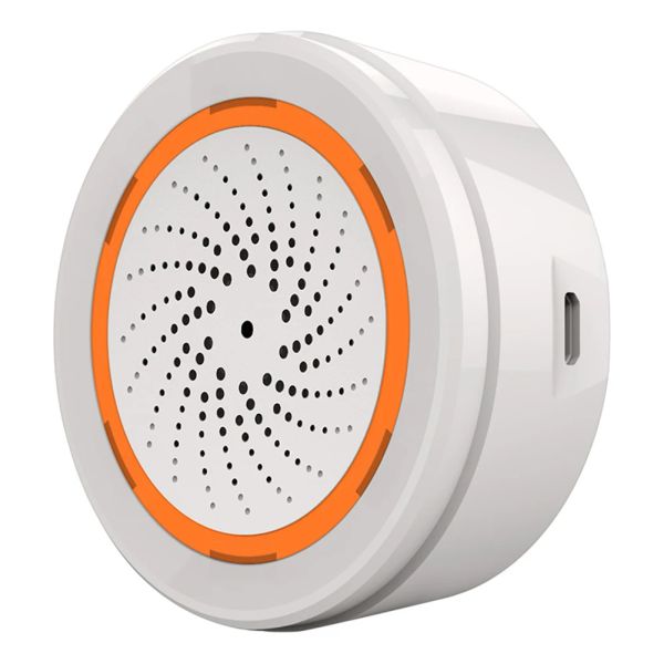 Комплекты Smart Siren Tarming Tuya Zigbee Sound Light Sensor Smart Alarm Siren Siren Siren