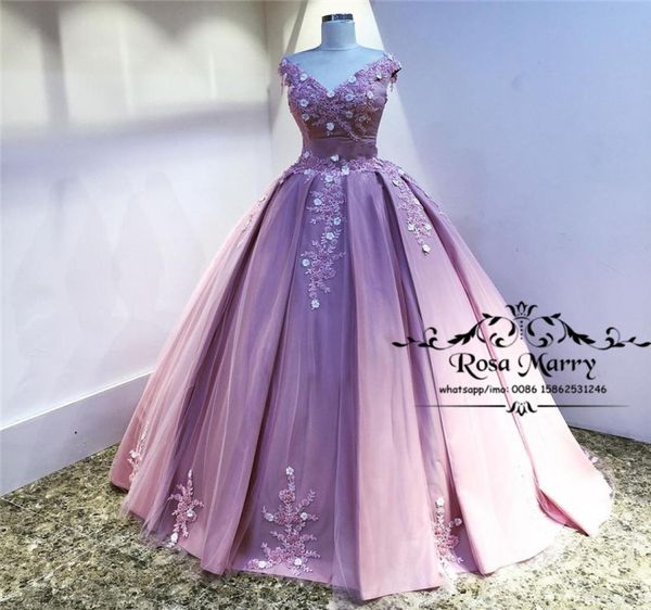 Masquerade Sweet 16 Ballkleid Quinceanera Kleider 2020 Real Bilder 3d Blumen Vintage Spitze Arabisch Vestidos de 15 Anos Prom Party Go3692149