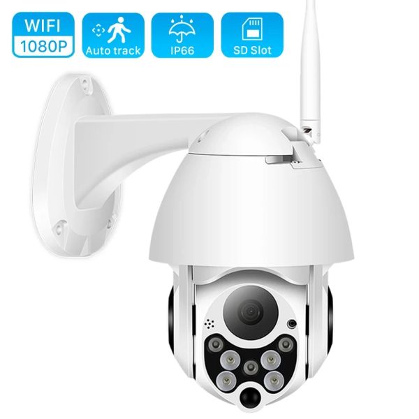 Kameralar 1080p PTZ IP Kamera WiFi Dış Mekan Kubbesi Kablosuz Wifi Güvenlik Kamera Pan Tilt 4x Dijital Zoom 2MP Ağ CCTV Gözetim