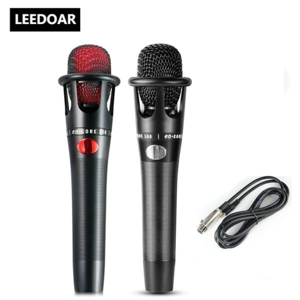 Mikrofonlar Leedoar E300 Kondenser Mikrofon El Taşınağı Mikrofon Mikrofon Karaoke Artefakt Ankraj Canlı Kayıt Ekipmanı Ses Kartı Seti