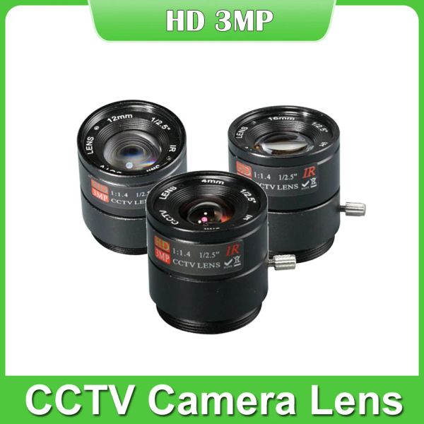 Parti 4mm/6mm/12mm 1/2,5 '' F1.4 CS MANTRO 3,0 Megapixel CCTV LENS 650NM IR FLITER per 3MP 5MP IP AHD CCTV Camera di sicurezza CCTV