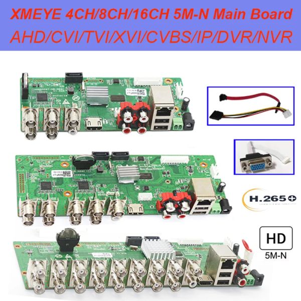 Recorder H.265 5mn 8ch 16ch 1080p IP DVR -Board Xmeye NVR 4 Kanäle 5 in 1 AHD TVI CVI Hybrid DVR Recorder Board 3 in 1 für CCTV -System