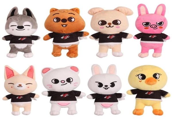 20 cm Skzoo Plüschspielzeug streunende Kinder Cartoon Stofftiere Plüsch Puppe Wolf Chan Lebebeit Foxny Jiniret Puppenkinder Fans Geschenk 2108256903753