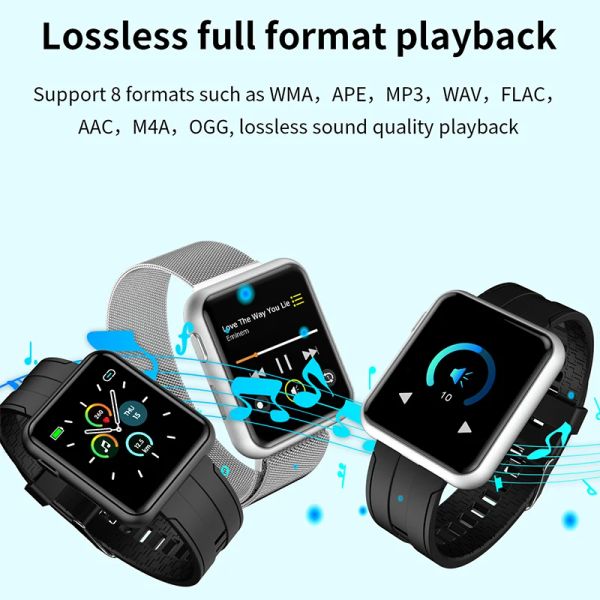 Orologi Bluetooth Smart Watch Mp3 Player tramite Earphone Smart Band Support Skipping Rope Cycling Table Tennis Badminton Mp3 Owatch da polso