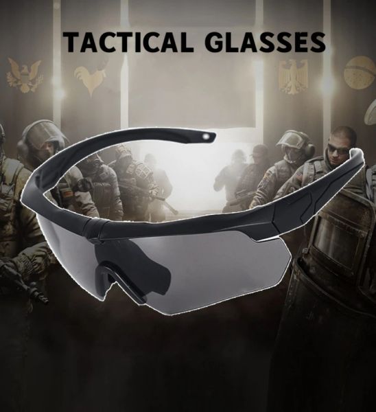 Gözlükler Taktik Gözlükler Tavşama Gkgles Askeri Fan Dış Mekan Gerçek Kişi CS Patlama geçirmez Atış Gözlükleri Rüzgar geçirmez Gözlük