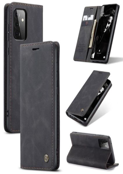 Casetti di portafogli per portata per pelliccia in pelle PU Caseme Retro Matte per Samsung Galaxy A72 5G A52 A32 S21 Ultra S20 Nota 20 S10 Plus6030330