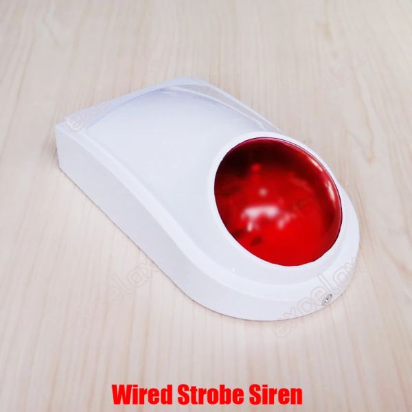 Lampe Außenverdrahtung Sicherheitsstrob -Sirene Lampe Red Taschenlampe Sound Horn für das Intrusion Safety Fire Alarm System von Excelax