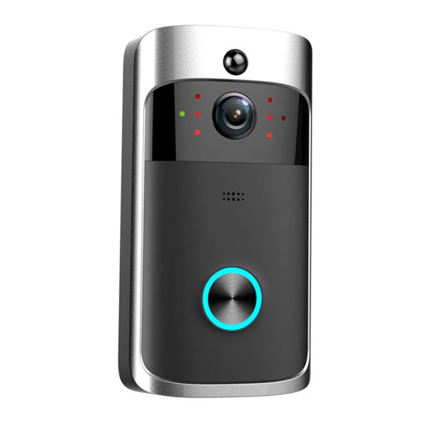Дверные звонки V5 Video Door Bell Wi -Fi беспроводной дверной звонок 1080p Voice Intercom Smart Camera обнаружение движения водонепроницаемы