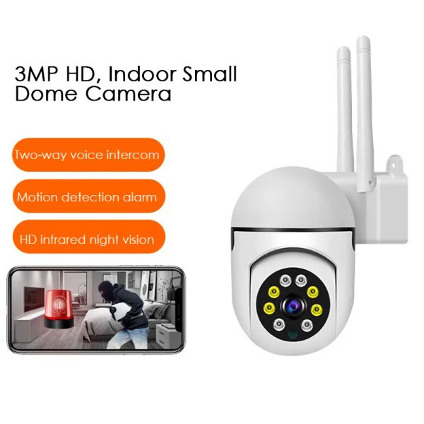 Kameralar 2MP WiFi IP Kamera Açık Kablosuz 5x Dijital Zoom AI İnsan Algılama Otomatik İzleme CCTV Güvenlik Kamera Gözetim Bebek Monitörü