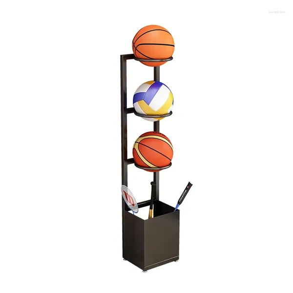 Küche Aufbewahrungsbasketball -Fußball -Rack Rahmen Wall zu Hause Indoor Sportgeräte Schläger Halter Tisch Tennis