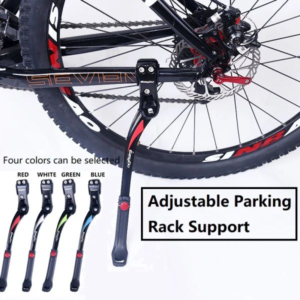 Bilgisayarlar Ayarlanabilir MTB Bisiklet Kickstand Park Rafı Destek Yan Kick Stand Ayak Belice Bisiklet Tutucu Ayak Çekimi Bisiklet Aksesuarları