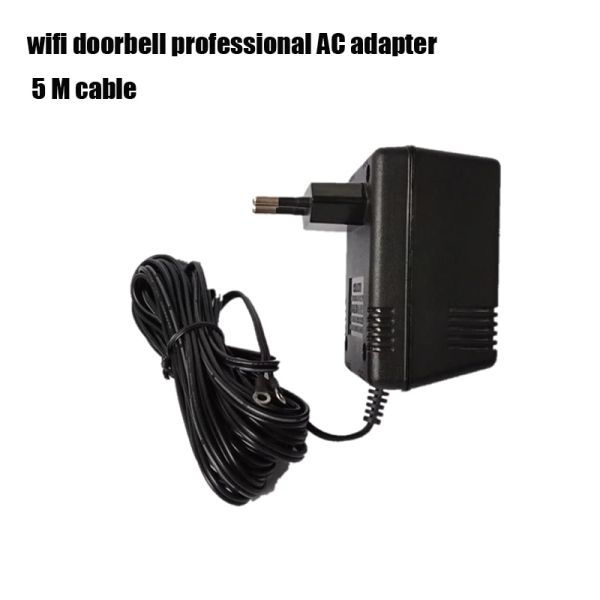 Türklingel WiFi Video Türklingel AC -Adapter Professionell EU UK US Power Plug 5 Meter Kabel 18V 500 mA