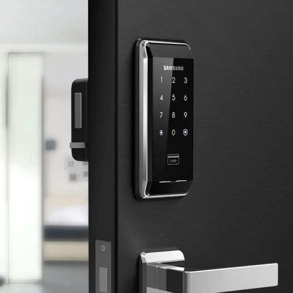 Blocca Samsung Ezon SHS2920 Sistema di sicurezza senza chiave di blocco della porta digitale con 2 tag tasti +6 scheda RFID