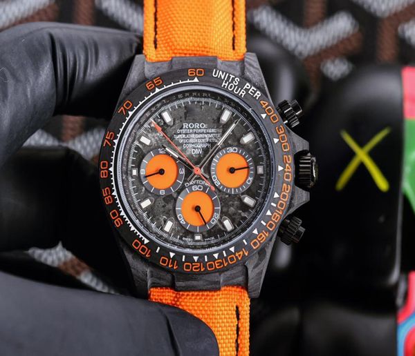 Продажа целого высокого качества AAA Luminous Mechanical Watch Automatic Movemation Nylon Best Fashion Водонепроницаемый титановый Alloy5165764