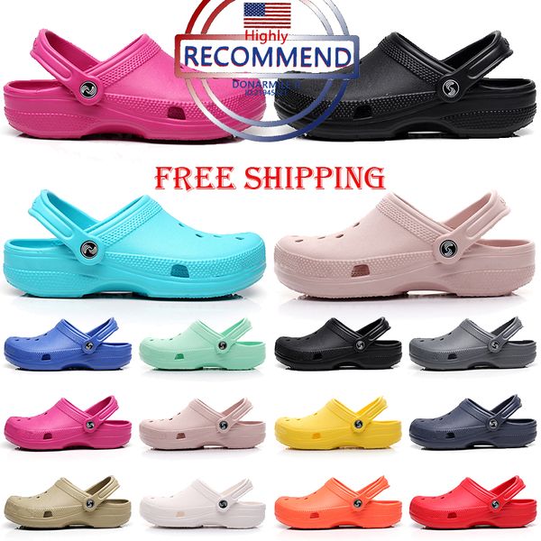 Scarpe di spedizione gratuite classiche designer sandals Summer Beach Slide impermeabile per bambini per adulti Bianco Bianco Arancioni Donne Slimpo