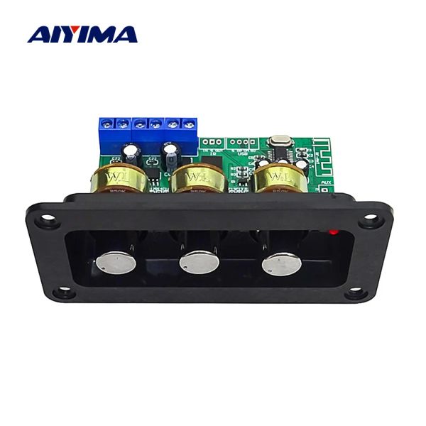 Verstärker aiyima 12V Bluetooth 5.0 Power Amplifier Board Stereo -Soundverstärker 2x20w mit U -Disk Aux Treble Bass -Anpassung Home Audio