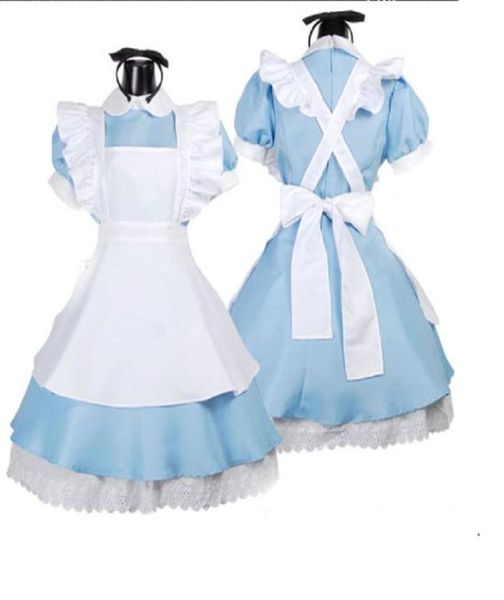 Lolita Princess Maid Dresses Sella Fancy Apron Dress Maid Outfits Uniform Anime Costume Stamme Stage Performance Codice Abiti da cucina2037554