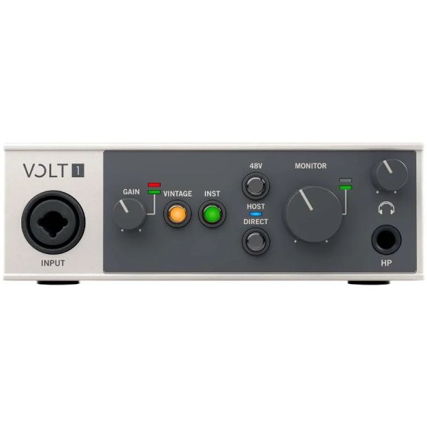 Microfoni UA Apollo Volt 1 Registrazione professionale Scheda audio USB Interfaccia Audio Classico Classico Classico e Preampli per microfono a tubo