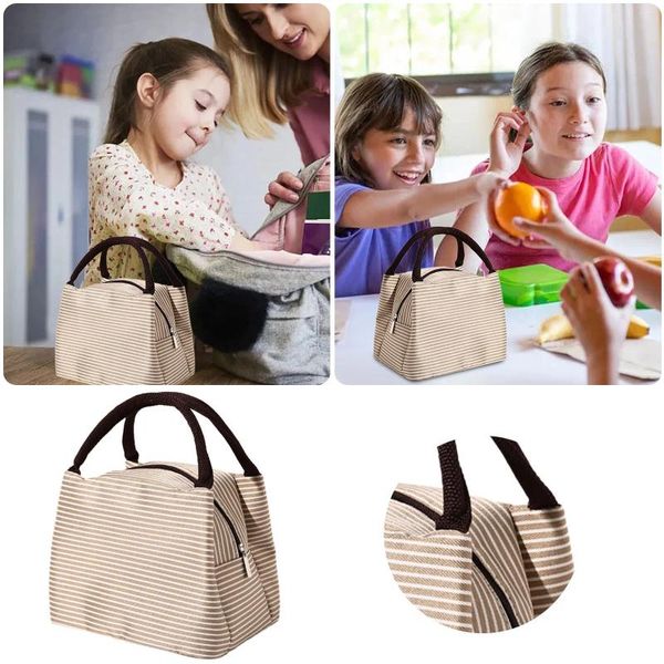 Dinnerware Ploth Aluminium Film Picnic Bag Lunch Box Bento Factory Khaki Storage Containers Glass