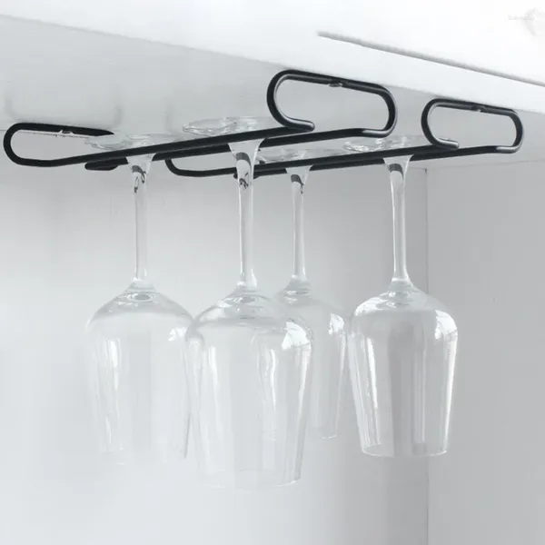 Armazenamento de cozinha 2pcs/conjunto de vinhos de vidro rack de prateleira invertida Organizador de drenador STEMware home bar pub titulares