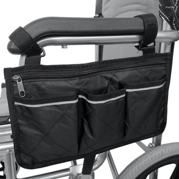 Aufbewahrungstaschen 1PCS Elektrische Rollstuhl Rollstuhl Armlehnen Seitentasche Sitzbeutel Tragwaffenruhe Beutel