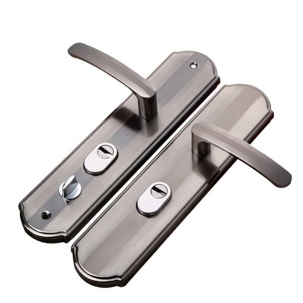 System Aluminiumlegierungstür Handle Universal Security Door Griff Paar Schloss verdickte Panel -Tür -Schloss Haushaltshardware