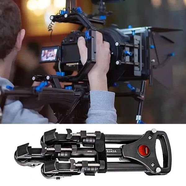 Monopodi Gamba regolabile estendibile con 3 ruote slider in lega di alluminio Tripod basare mobile da bagno per poppa