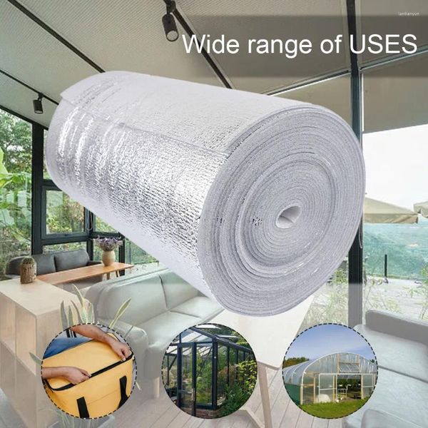 Decken 1 Roll Kühler Reflektierender Filmwandwand -Wärmedämmung Aluminiumfolie 5/10 m 0,5/0,4/0,3 m für die Dekorationsdecke für Heimdekoration