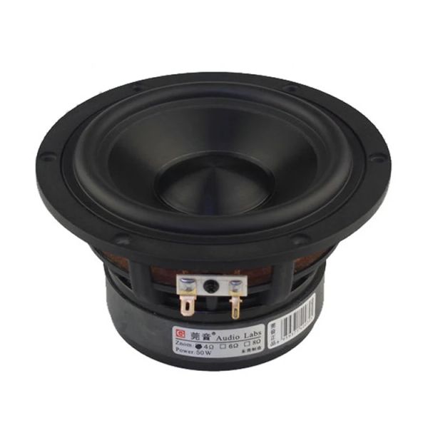 Lautsprecher 1 Teile Audio Labs 6.5 '' Hifi Midwoofer Lautsprecher Treiber Deep Anodized Ceramic Clod Aluminium Cone Gussrahmen 4/8OHM 80W