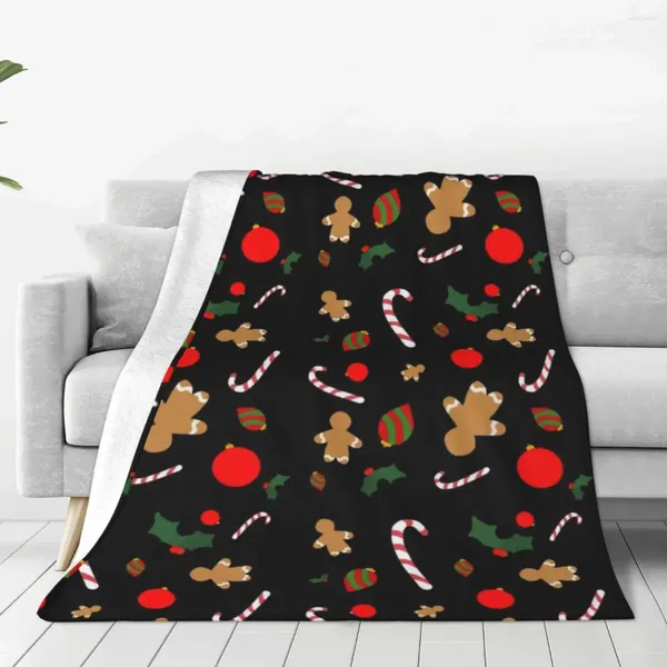 Cobertores Feliz Natal Flanela Bobert Holiday Gree Super Soft para Campo ao ar livre Campo estético Sofá da cama