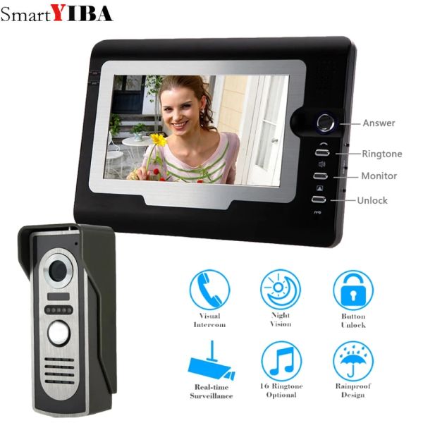 Intercom Smartyiba 7 -дюймовый HD Color Video Intercom Doorled Villan