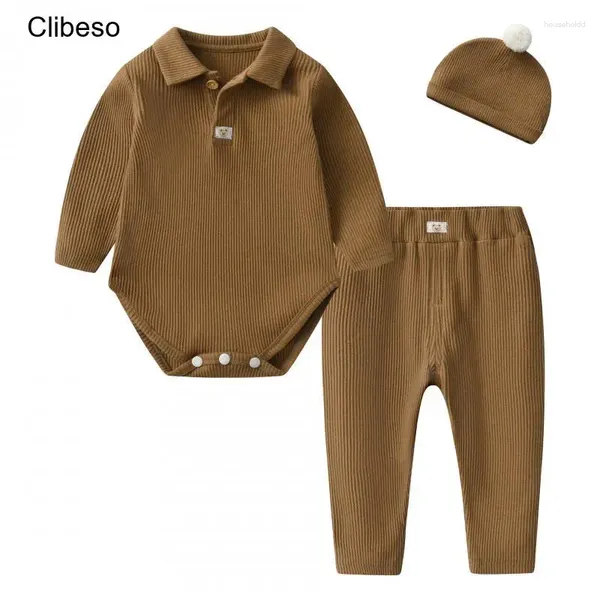 Set di abbigliamento 2024 Clibeso Spring Toddler Boy Boy Corean Casual Fashi