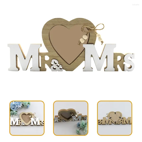 Quadro quadro quadro de casamento conjunto de madeira imagem de madeira The Sign Gift Crafts Decor Display Lovers